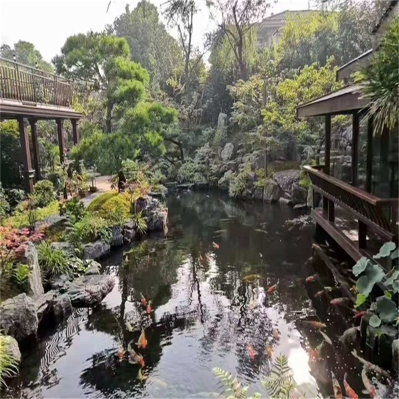 商河庭院假山鱼池样式